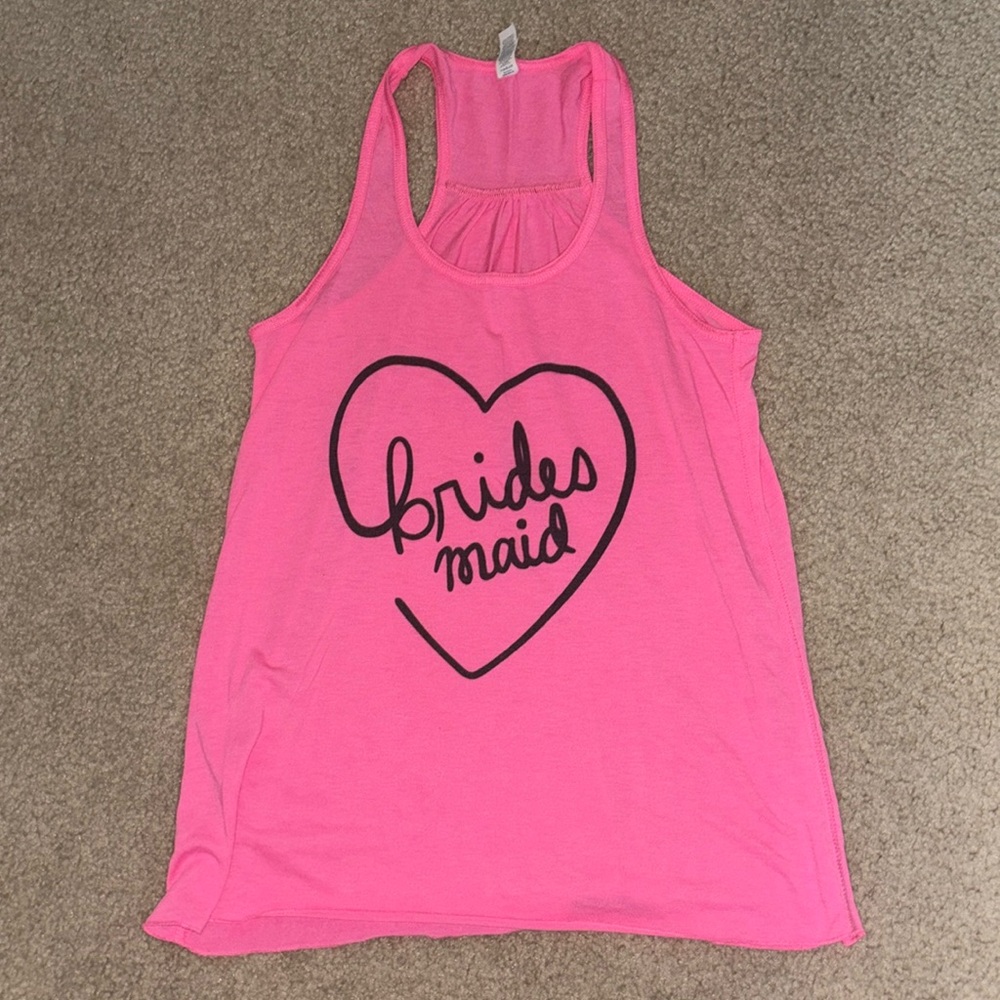 BRIDESMAID Racerback Tank Top, Women’s Size Small, Excellent Condition!